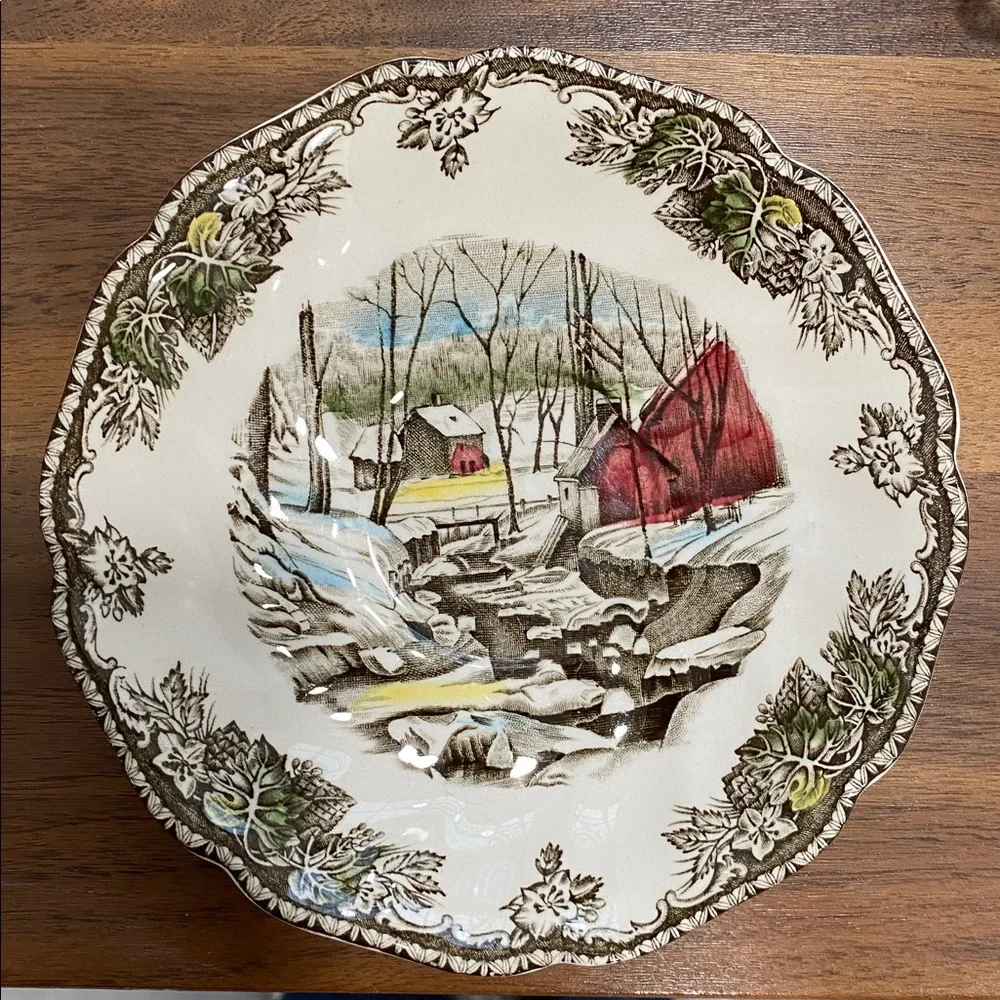 Johnson Brothers “The Ice House / The Friendly Village” Dinnerware Saucer - Picture 10 of 10